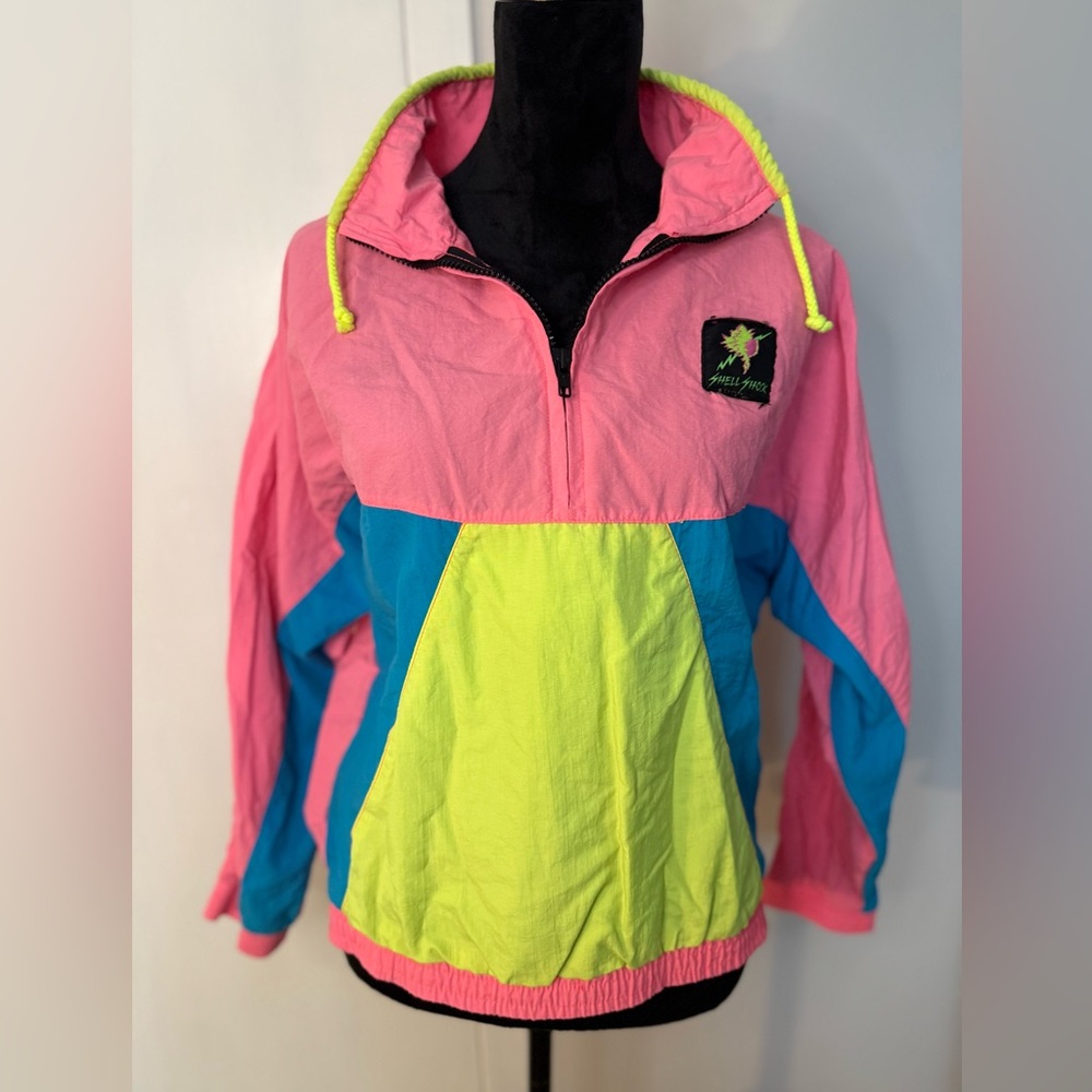 VTG Shell Shock Colorful Windbreaker Jacket
